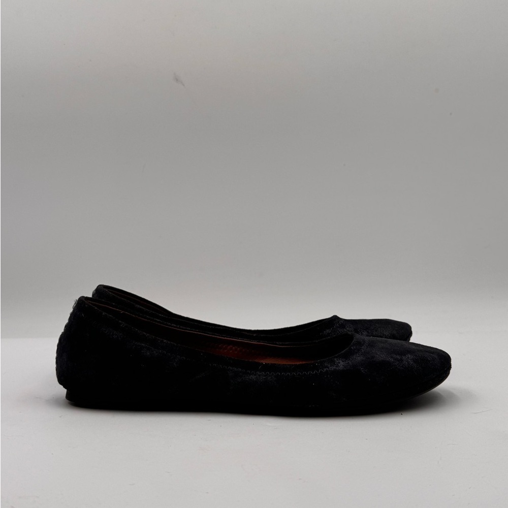 Lucky Brand Women’s 9 Blue Leather Emmie Slip On Ballet Flats